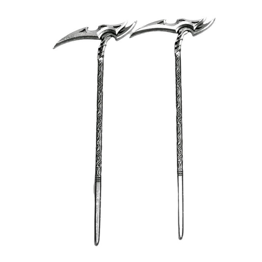 LANGHONG 2PCS Renaissance Scythe Hair Pin For Women Knot Hair Accessories Hair Styling Pins (RSAM)