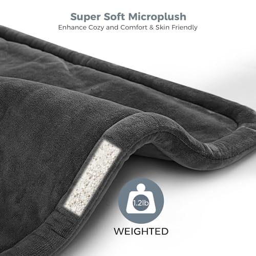 NOWWISH Heating Pad for Neck and Shoulders Pain Relief, 2lb Weighted Electric Heating Pad with 10 Heat Levels and Auto Shut Off, Large Heated Wrap, Birthday Gifts for Women Men, 17"x23", Black