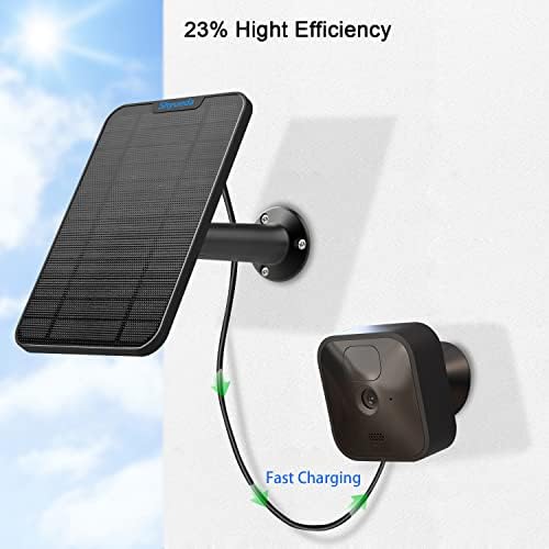 4W Solar Panel Charging Compatible with Blink Outdoor(3rd Gen) /xt xt2 Camera, with 13.1ft Waterproof Charging Cable, IP65 Weatherproof,Includes Secure Wall Mount(3-Pack)