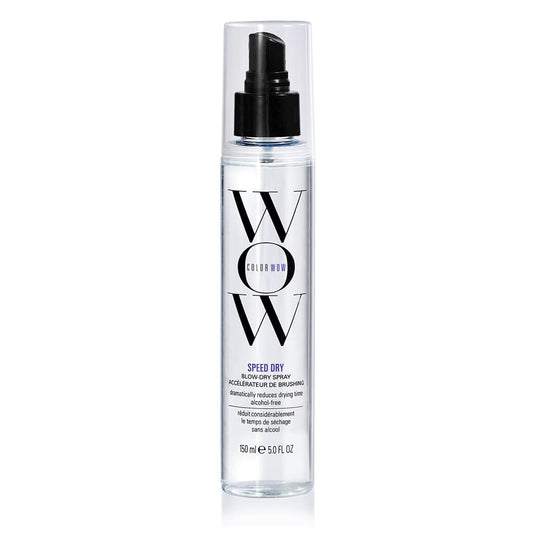 COLOR WOW Speed Dry Blow Dry Spray – Cut Blow Dry Time by 30% | Heat Protectant, Prevent Breakage | Cruelty-Free & Gluten-Free