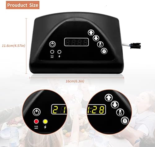 Digital Control Panel, Masterbuilt Replacement Parts, Compatible with Masterbuilt MB20071317/ 20071117/ 21071218 and More MB Electric Smoker Models Top Controller, Part Number：9907160014