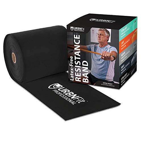 Professional Resistance Bands - 25 Yards (75ft) Latex-Free Elastic Exercise Fitness Band Roll - No Scent, No Powder - Perfect for Physical Therapy & Rehab, Yoga, Pilates (Expert .95mm Thick)