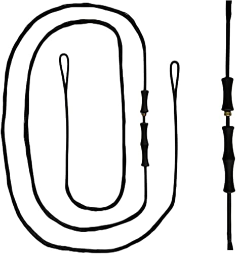 DEERACE Traditional Recurve Bow String and Bowstring Finger Savers Set, Dacron Bow String with Finger Guards (AMO 60” (Actual Length 56”), 16 Strands (Recommended for up to 65 lbs))