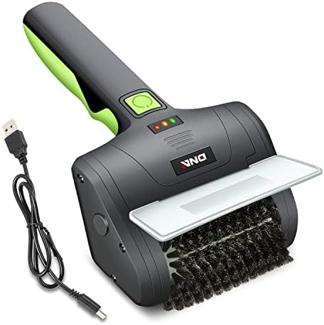 DNA MOTORING TOOLS-00219 Cordless Electric Grill Cleaning Scrub Brush Rechargeable with Type-C Charge Cord,Green/Black