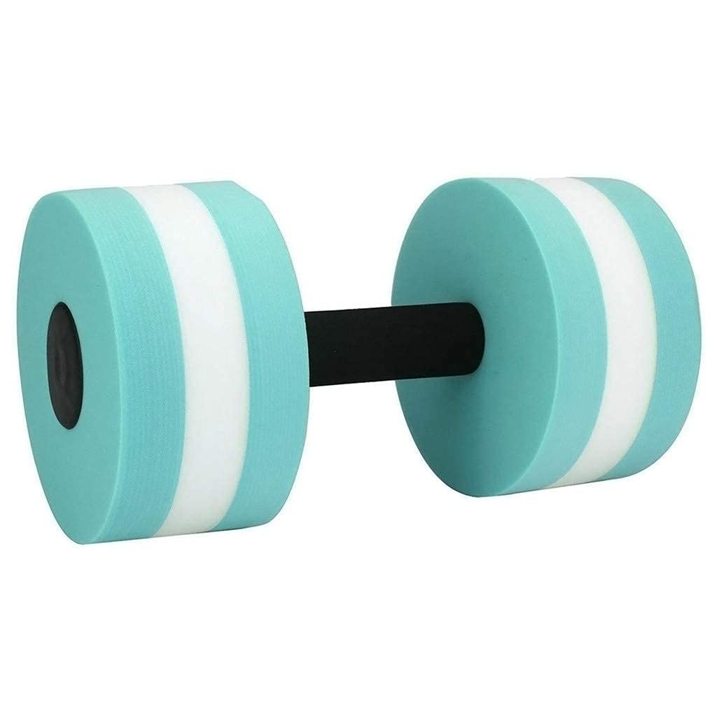 Water Dumbbells, Aquatic Exercise Dumbell, Set of 2 Aerobic Water Exercise Foam Dumbbells Pool Resistance for Men Women Weight Loss Water Sports Fitness Tool