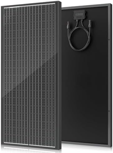 18BB 100 Watt Solar Panel, N-Type 12V 100W Solar Panel, 25% High Efficiency Monocrystalline PV Modules for RV, Marine, Rooftop, Farm, Trailer, Home Off-Grid System