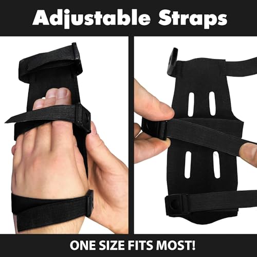 KESHES Archery Arm Guard - Adjustable Forearm Wrist Protector for Bow Hunting Accessories - 3" x 8" One Size Fits Youth & Adults, Right & Left Handed - Durable & Lightweight for Archery
