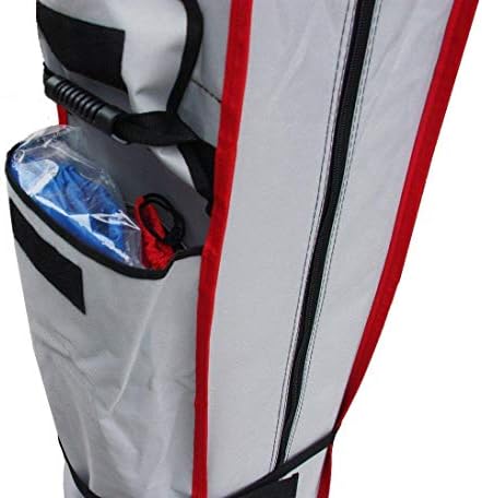 Eurmax USA Heavy Duty Wheeled Bag Pop up Canopy Tent Universal Rolling Storage Bag with Handles for 10x10 Canopy Instant Tent(Light Grey)