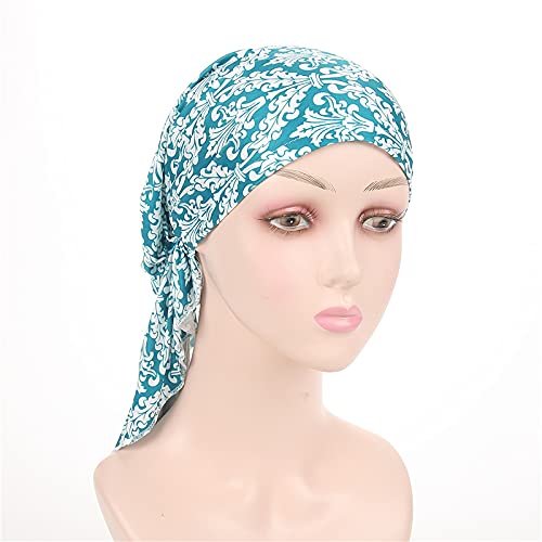 beauty YFJH Scarf Cotton Lined Pretied Beanie Turban Chemo Pre-Tied Headwear Bandana For Cancer