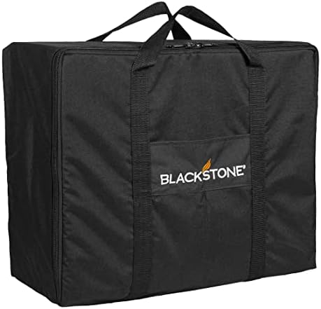 Blackstone 1723 22” Tabletop Griddle Carry Bag, Heavy Duty, Weather Resistant, Griddle Cover, Black. Fits Griddles WITHOUT Hoods or Hard Covers.