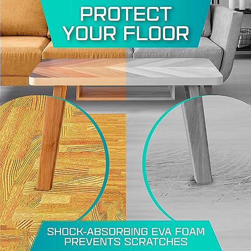 Yes4All 12SQ.FT Wood Grain Puzzle Exercise Mat Protective Flooring, EVA Interlocking Foam Floor Tiles with Border for Home
