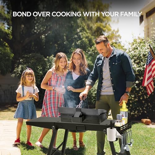 Griddle Stand for Blackstone Griddle Table Fits Blackstone Table Top Grill 17 Inch and 22 inch Portable with Folding and Height Adjustable Legs