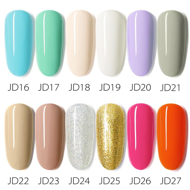 VENALISA 15ml Glitter Gold Gel Nail Polish, Sparkle Gold Gel Polish Shiny Color Soak Off UV LED Sparkly Shimmer Nail Gel Polish Nail Art Starter Manicure Salon DIY at Home, 0.53 OZ