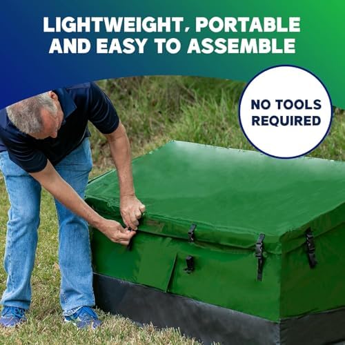 Outdoor Storage Box – 143 Gallon Waterproof Deck Box, Patio Storage Box, Outside Storage Bin for Garden, Pool, Yard & Camping – Heavy-Duty Deck Storage Waterproof for All-Weather Protection