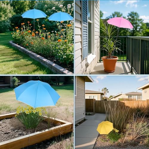 Plant Umbrellas for Outdoor Plants, Garden Umbrella Shade for Potted Plants and Garden Beds, Provide Shade to ‌Defend Plants From Blazing Sun