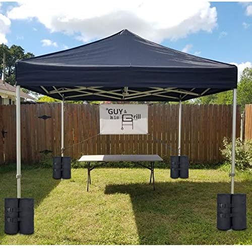 Plus Size Weight Bags(240 lbs) for Pop up Canopy Tent, 1680D Heavy Duty Leg Weights Sand Bags for Instant Outdoor Sun Shelter Canopy, Set of 4