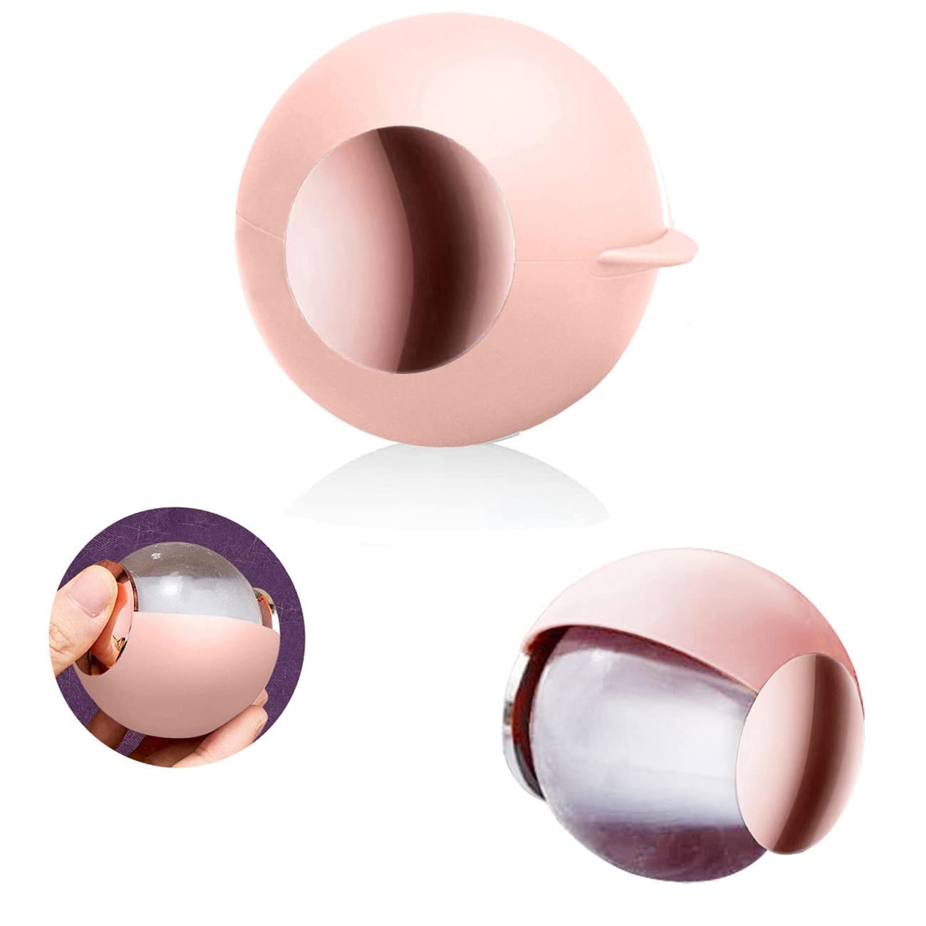 CALMTEE Reusable Gel Lint Roller Ball, Sticky Washable lint Roller Portable Small Dog Cat Pet Hair Lint Remover Tool for Clothes, Pocket Traveling Essentials