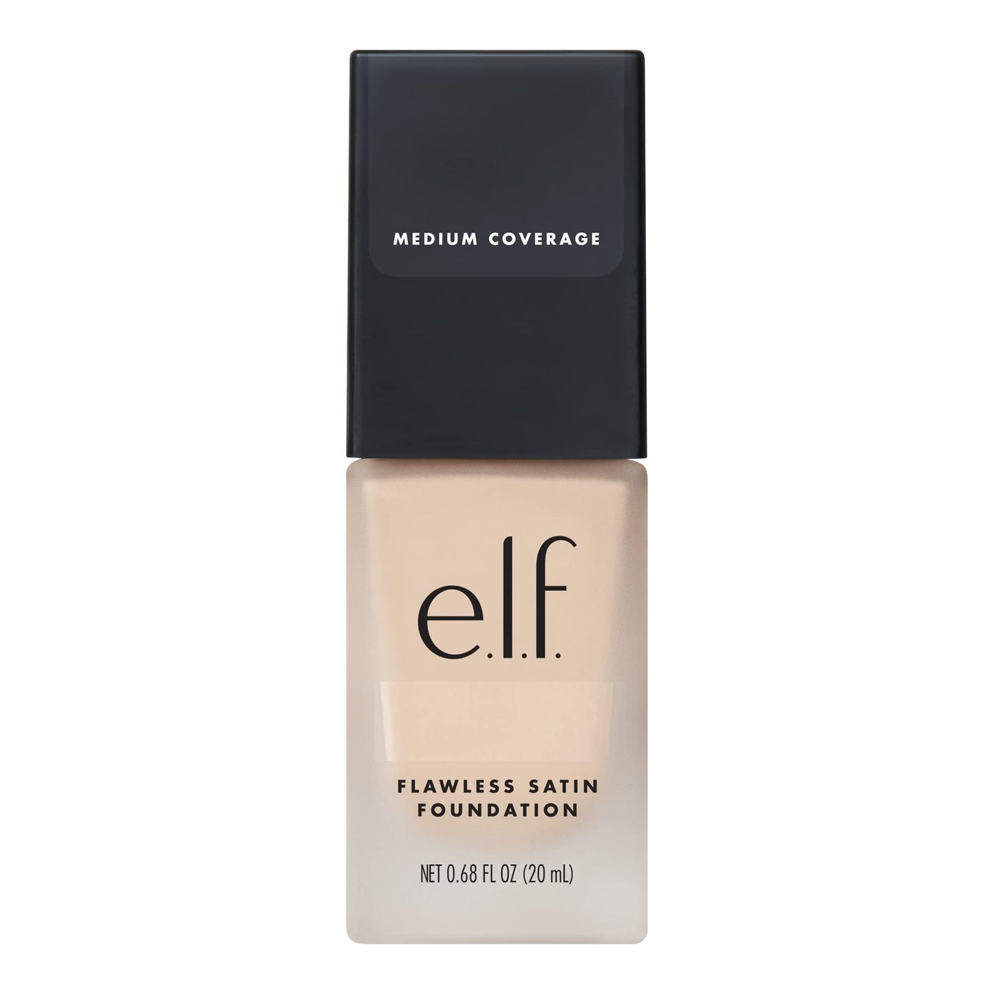 e.l.f. Flawless Satin Foundation, Lightweight & Medium Coverage, Semi-Matte Finish, Vegan & Cruelty-Free, Pearl, 0.68 Fl Oz (20mL)