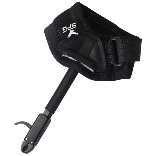 SOPOGER Archery Bow Release for Compound Bow Youth Bow Release Adjustable Bow Release Thumb for Adults Kids Hunting Shooting Accessories (Black)