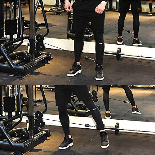 AOHO MOOON (Pair) Comfortable Adjustable Ankle Straps for Cable Machines Women, Gym Workout Leg Straps, Ankle Cuffs for Glute Workouts, Foot Straps for Kickback, One Size Fit All with D Ring