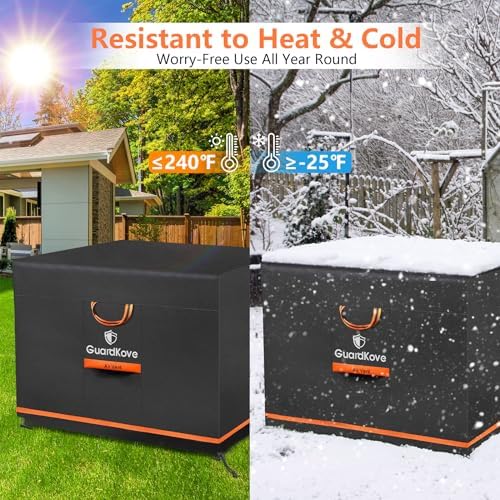 Fire Pit Cover Square 32 Inch [2025 Upgraded 1000D Heavy Duty Fabric] for 29”- 32” Fire Pit/Table, Waterproof Tear & Fade Resistant Firepit Cover with Buckle, Drawstring (32”L x 32”W x 24”H, Black)