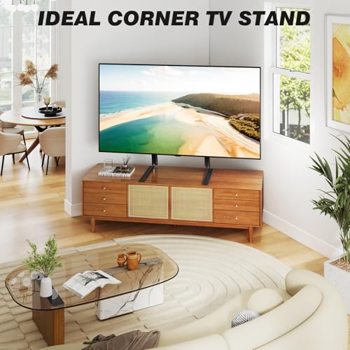 5Rcom TV Stand Mount, Universal TV Stand Tabletop for 22 to 65 inch Plasma LCD LED Flat Screen TVs, Strong TV Legs Holds up to 88lbs, Height Adjustable TV Base, Max VESA 800 x 500mm