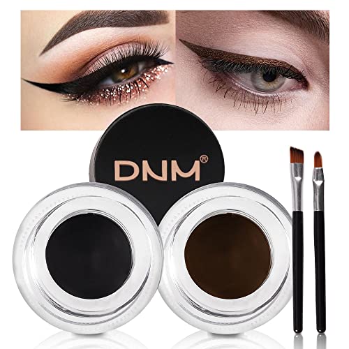 evpct 2Pcs Light Dark Blue Gel Eyeliner Pencils Eye Black Face Paint Stick Lipstick Halloween Makeup Set Waterproof Smudge Proof Eyeliner Pen Crayon Smokey Eye delineador de ojos contra el agua