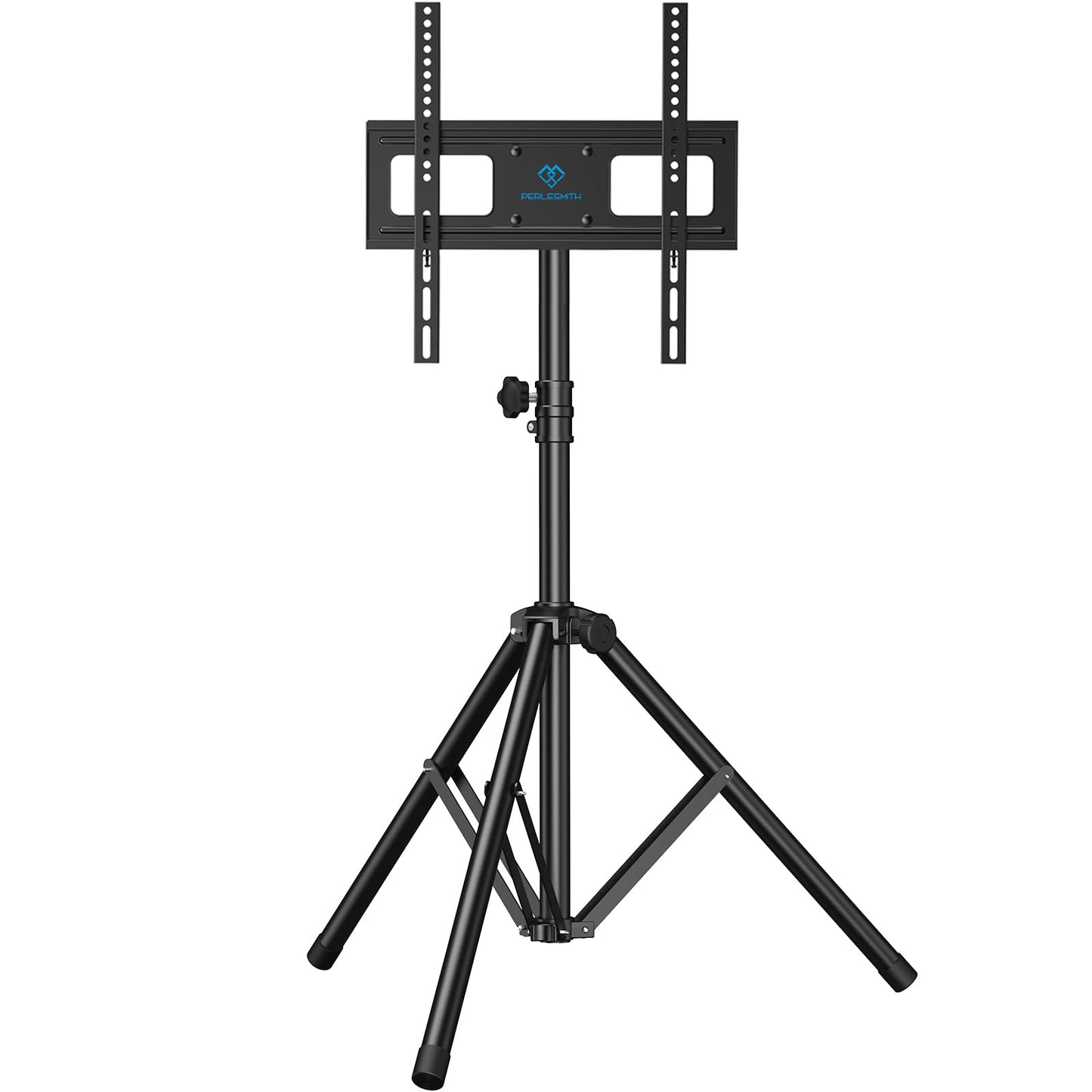PERLESMITH TV Tripod Stand-Portable TV Stand for 23-70 Inch LED LCD OLED Flat Screen TVs-Height Adjustable Display Floor TV Stand with VESA 400x400mm, Holds up to 88lbs PSTM1