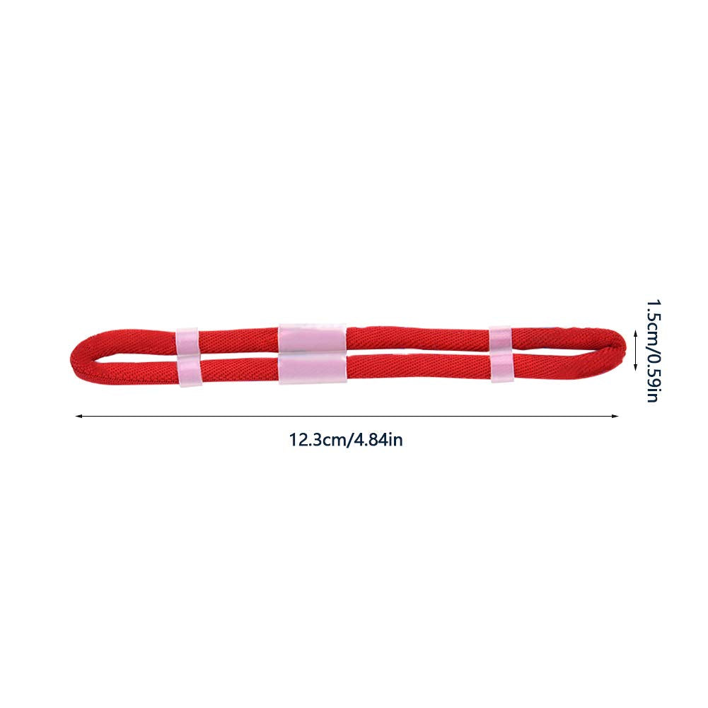 Archery Bow Slings, Archery Fingersling Recurve Bow Fingersling Shooting Fingersling Archery Finger Comfortable Wear Resistant for Recurve Bow(Red,M)