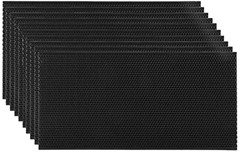 Beehive Waxed Coated Foundation Sheet Beehive Foundation Sheets Waxed Foundation Sheet Plastic Portable Honeycomb Sheet Nest Foundation Sheet Beehive Equipment Fit Deep Frame Black 10 Sheets