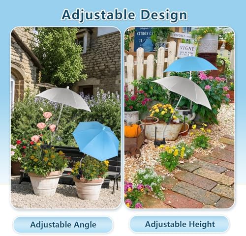 2Pcs Adjustable Plant Shade Umbrella for Outdoor Plants, Plants Shade Cover, Sun Shade Cloth for Plants, Potted Plants, Garden Beds
