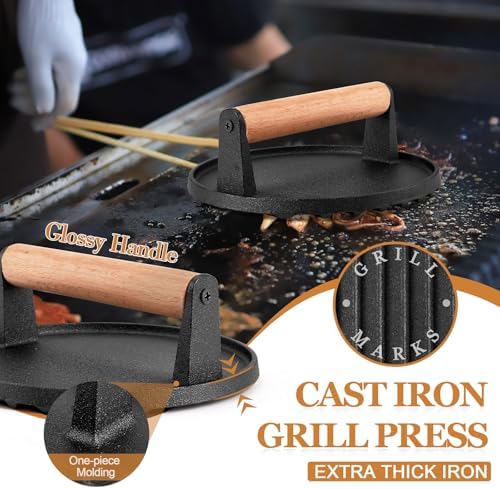 35PCS Griddle Accessories Kit, Leonyo Flat Top Grill Accessories, Grill Tools with Griddle Spatulas, Smash Burger Press, Basting Cover, Scraper for Outdoor BBQ Teppanyaki Hibachi Cooking