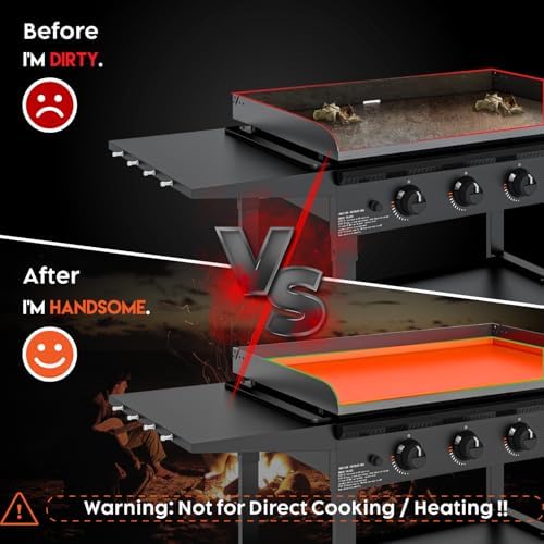 Silicone Griddle Mat for Blackstone Griddle 36 Inch - Food Grade Silicone Griddle Cover for Blackstone Flat Top Grill, 36" Thickened Buddy Mat Grilling Accessory for Black Stone Protection