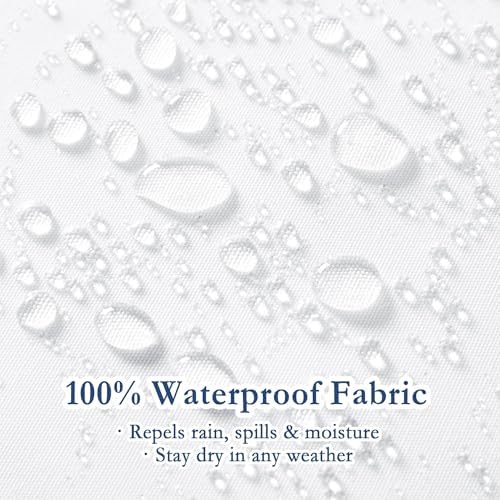 puredown® 18x18 Outdoor Pillow Inserts, Set of 2, Fluffy Soft Waterproof Down Alternative Square Form Sham Stuffer for Porch Swing Sofa Couch Cushion Patio Furniture