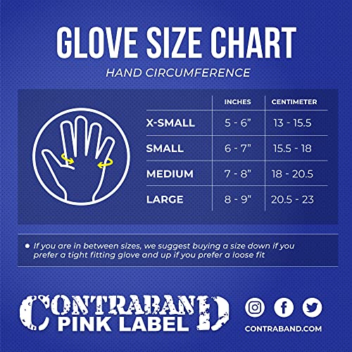 Contraband Pink Label 5387 Womens Design Series Paisley Print Lifting & Rowing Gloves (Pair) - Lightweight Vegan Medium Padded Microfiber Amara Leather w/Griplock Silicone (Blue, X-Small)