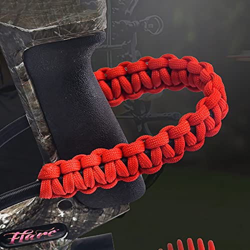 Archery Bow Wrist Sling, 550 Paracord Strap for Compound Bow & Recurve (Black)