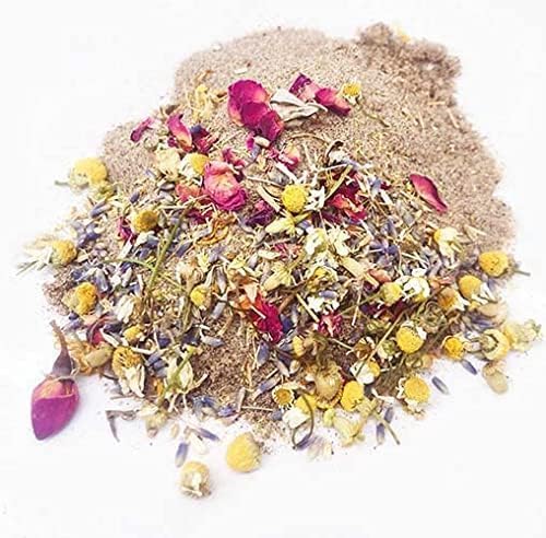 Pampered Chicken Mama Floral Dust Bath with Non-GMO Herbs: All Natural Poultry Supplies for Hens Who Love Bathing in Chicken Coops - Pick Me Up Floral Dust Bath (6 pounds)