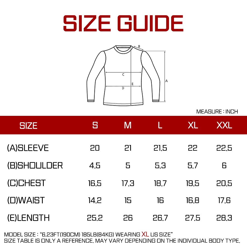 EXIO Japan Men's Compression Shirt Cool&Dry Baselayer/Underlayer Long Sleeve Top EX-R01 (X-Large, EXR01-SB)