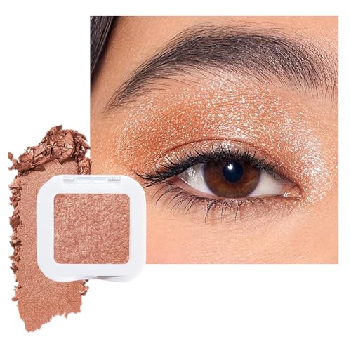 evpct Single Cream Eye Shadow Makeup Pallette Brightener, Orchid Shimmer Glitter Metallic Highly Pigmented Monochrome Mini Eyeshadow Palette, Waterproof, Blendable, sombras en crema para ojos, 26