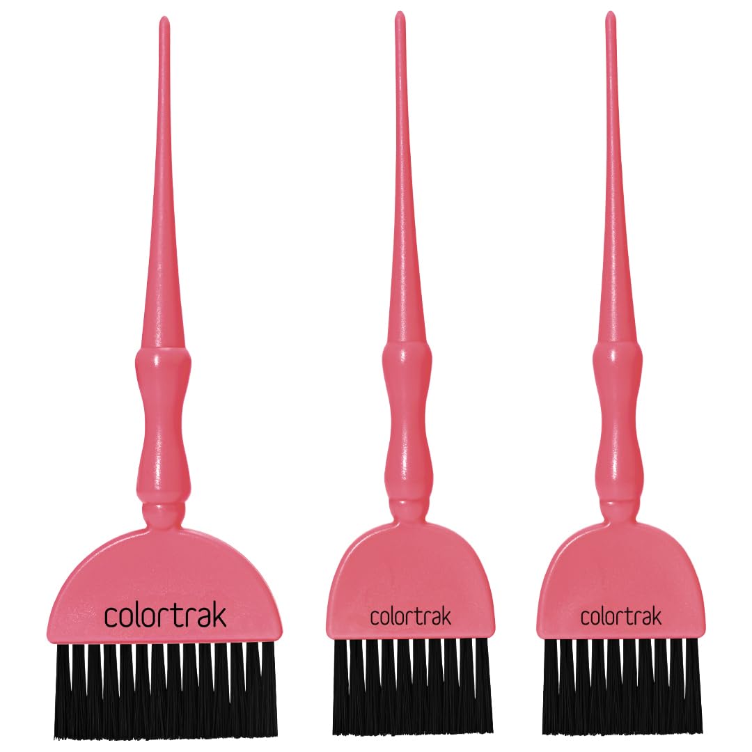 Colortrak Electric Wands 3PK - Includes 1 King and 2 Queen Brushes with Firm Bristles, Stain-Resistant Handles, Ergonomic Non-Slip Design, Ideal for All Color Applications