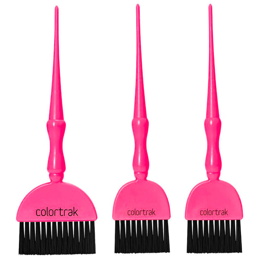 Colortrak Electric Wands 3PK - Includes 1 King and 2 Queen Brushes with Firm Bristles, Stain-Resistant Handles, Ergonomic Non-Slip Design, Ideal for All Color Applications