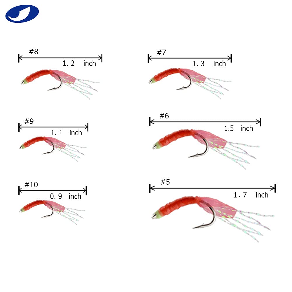 6 Hook/Set Fishing Rigs Red Feather Fish Skin Rubber Silk String SBK Hook Fishing Lure Saltwater Freshwater Bait Rig Tackle 5#6#7#8#9#10# (#5-10 Packs)