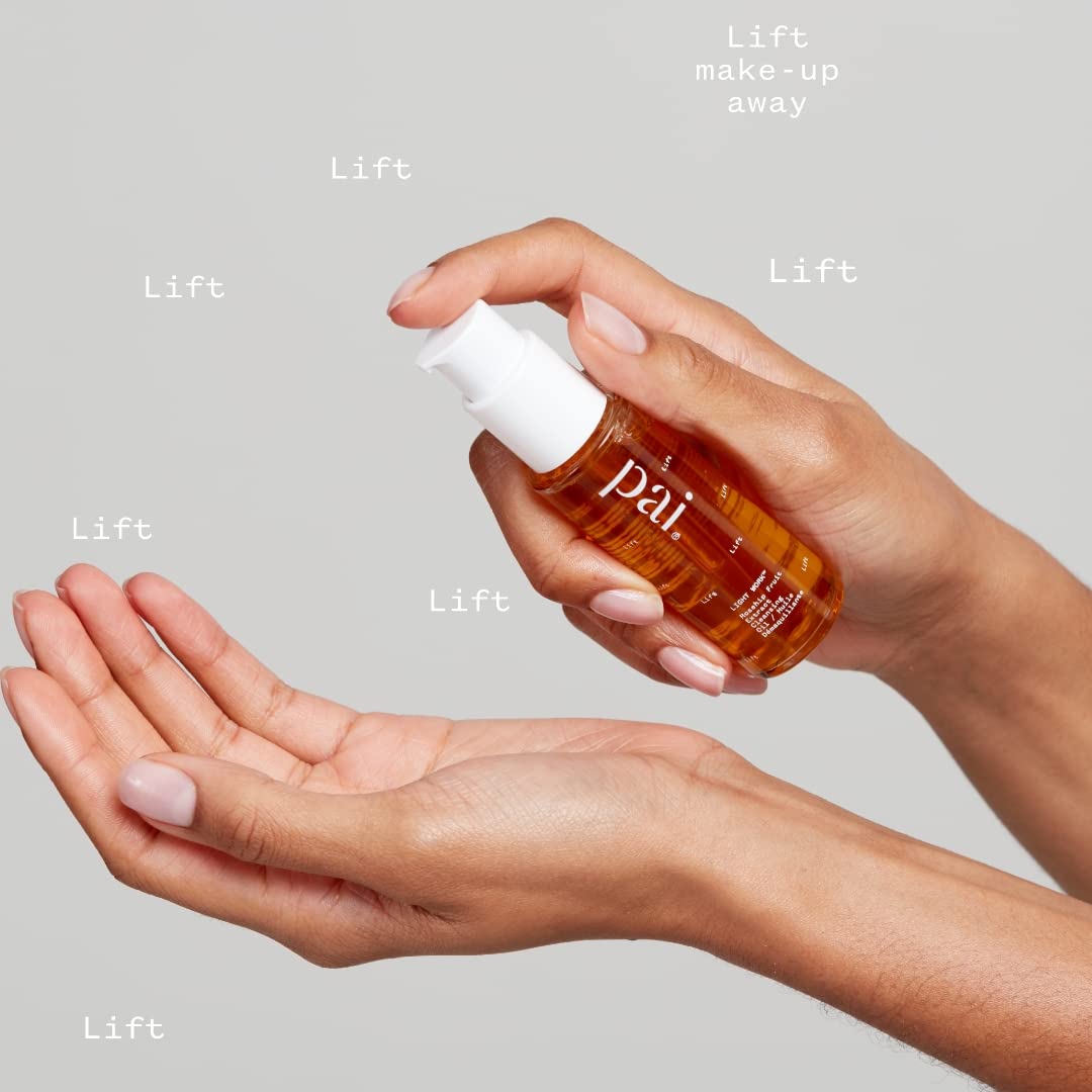 PAI SKINCARE - Light Work Organic Rosehip Fruit Extract Cleansing Oil | Natural, Vegan, Sensitive Skincare (0.9 fl oz | 28 mL)