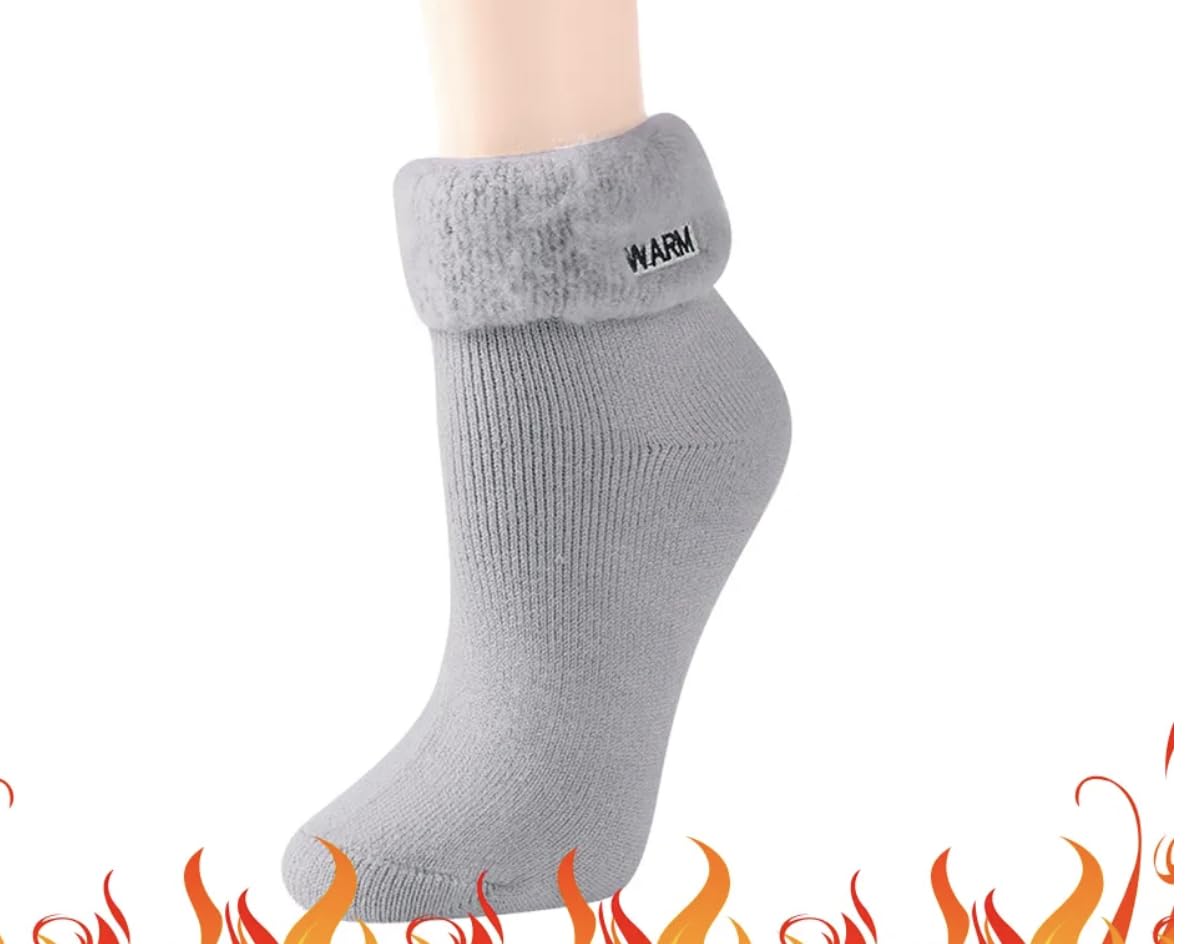 DYMIAG 3 Pairs Women Socks Warm Winter Thermal Thick Socks Crew Length Boot Super Soft Socks Gifts for Women Mom