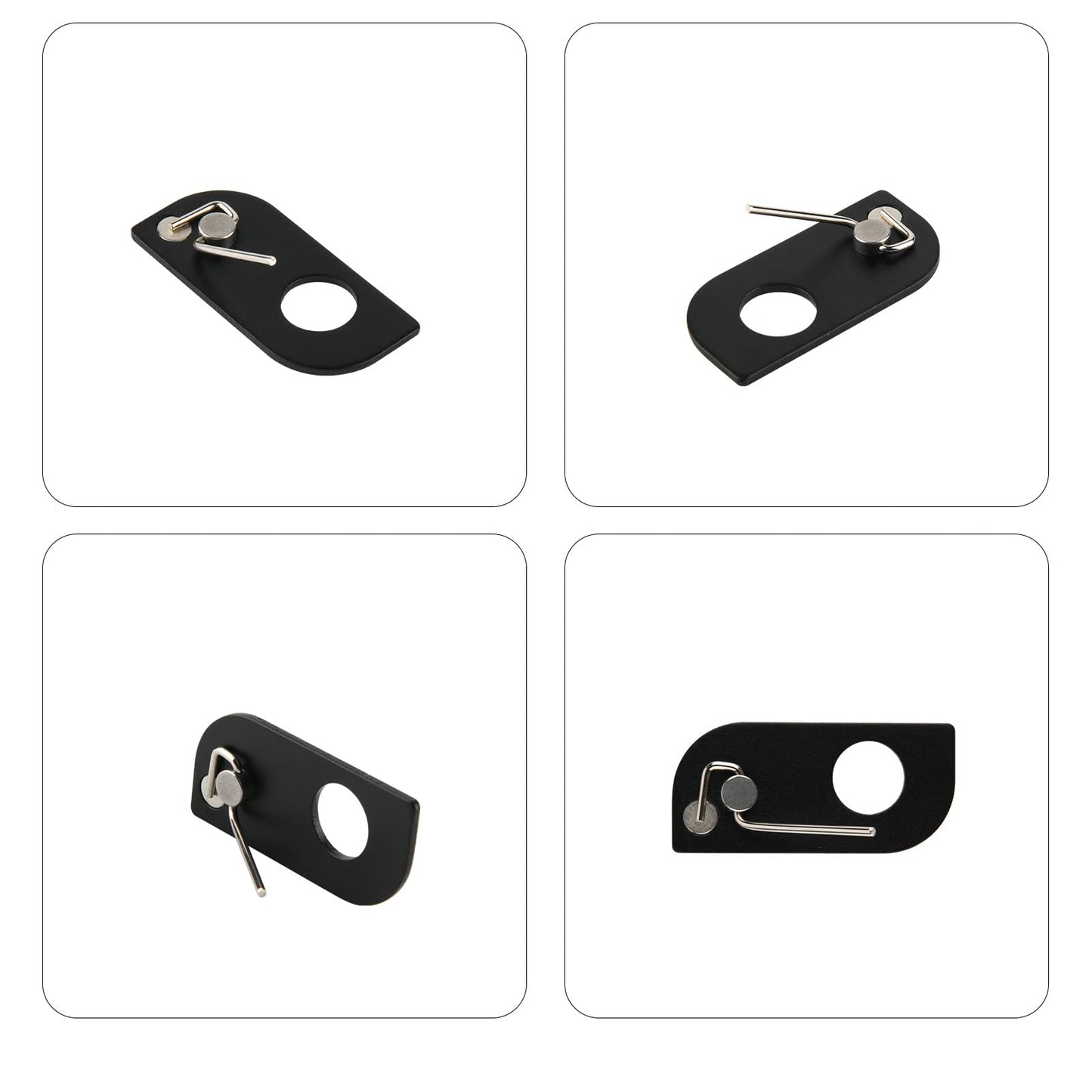 Cosmos 4 Pcs Archery Arrow Rest Archery Magnetic Metal Arrow Rest with Adhesive Tape for Recurve Bow Targeting Training Hunting Accessory, Left Hand (Left Hand)