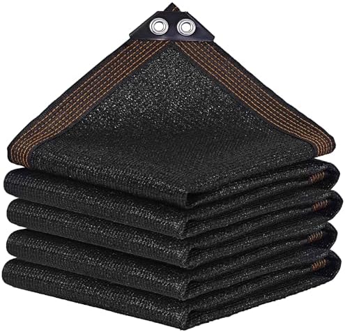 winemana Black Shade Cloth 50%, 8x10 FT Mesh Tarp - Garden Shade for Greenhouse, Patio, Vegetables, Plants Cover and Chicken Coops, Sun Shade Net for Outdoor Protection with Reinforced Grommets