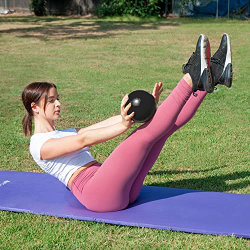 ProsourceFit Weighted Toning Exercise Balls for Pilates, Yoga, Strength Training and Physical Therapy, 2 lb to 8 lb, Color Coded