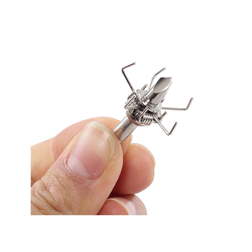 Huntcool Archery Judo Point Broadheads for Small Game Compound Bow Hunting Arrowheads 100Grain 4mm Steel Arrow Head Crossbow Points (AH-02C)