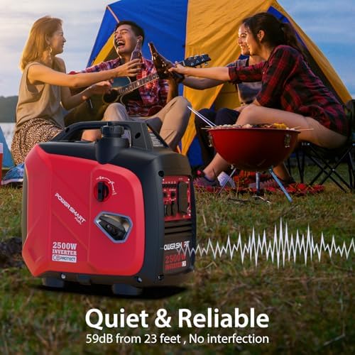 PowerSmart 2500-Watt Portable Inverter Generator with Quiet Technology and CO Protect