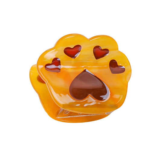 Novelty Paw Hair Clip,Acetate Claw Clips,Hair Clips for Women,Coffee